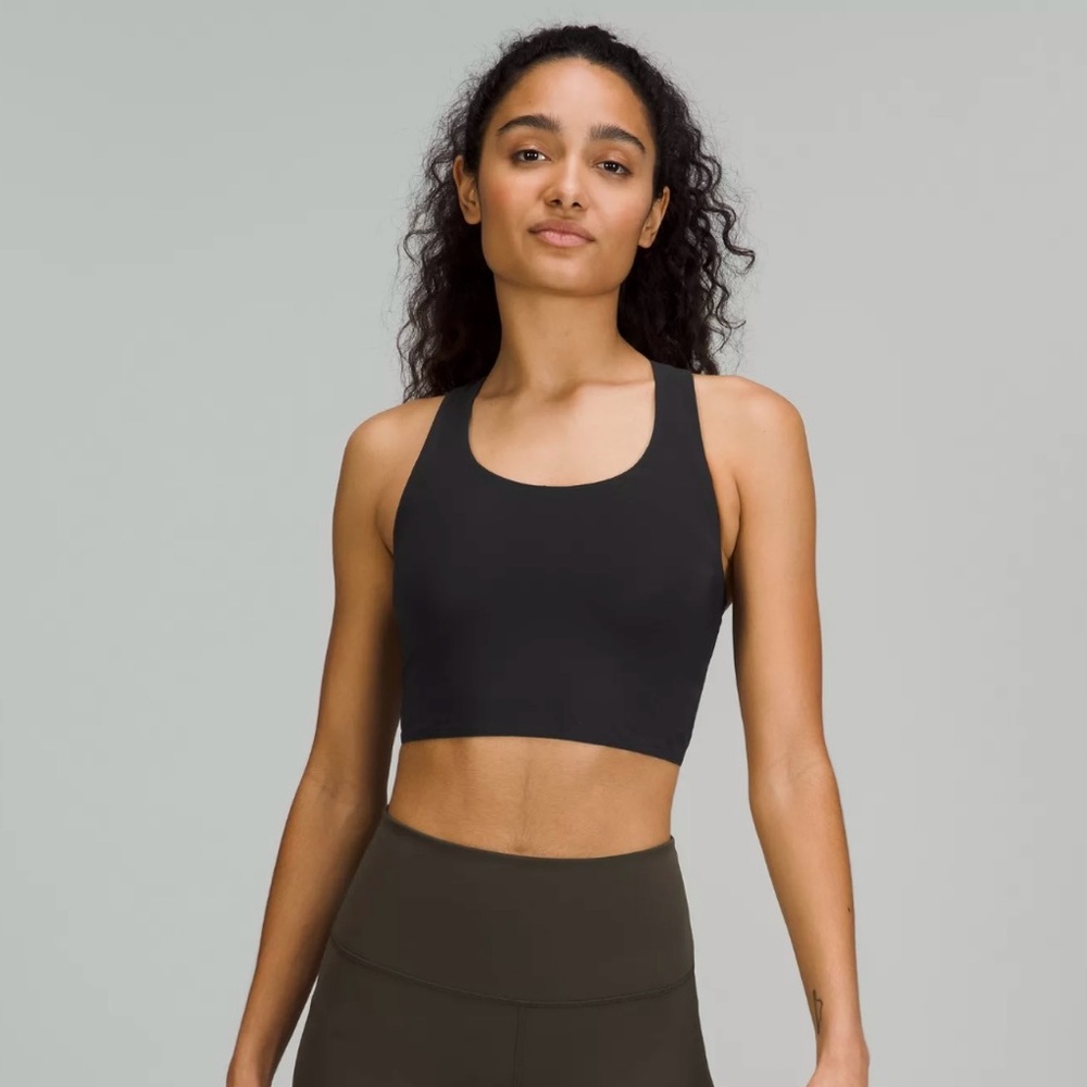 Lululemon Stash It Sports Bra Size 8 Black
